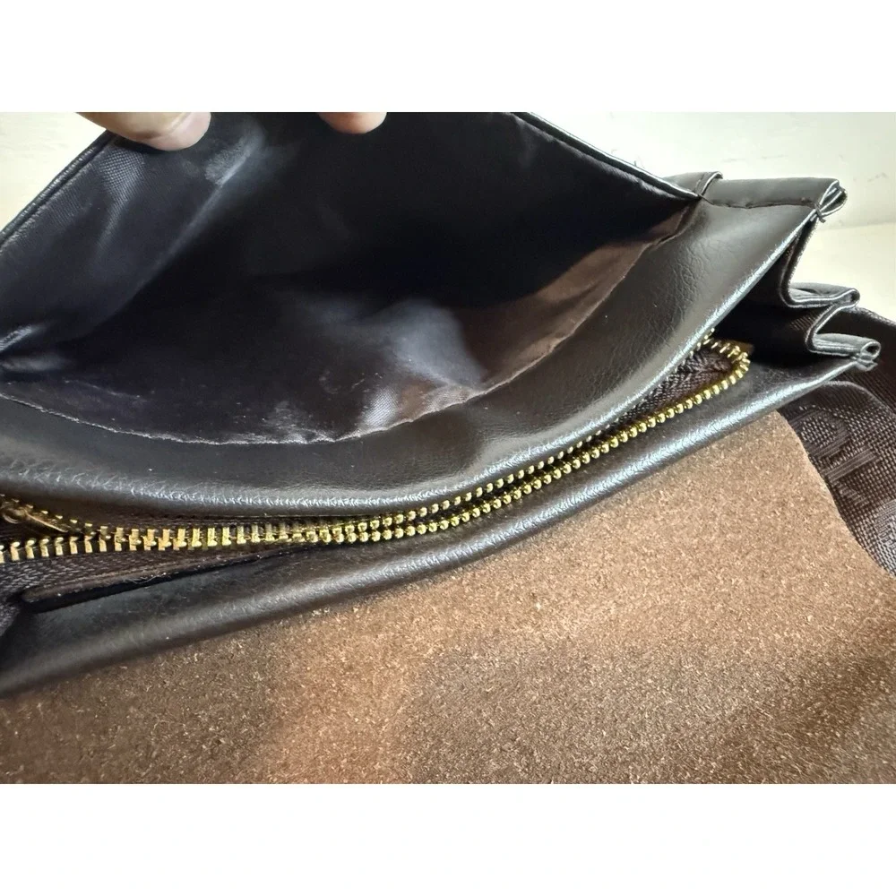 Polo Videng Leather Messenger Bag Men Shoulder Sling Crossbody Flap Briefcase